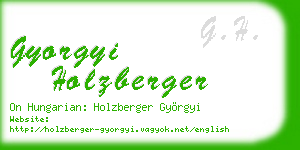 gyorgyi holzberger business card